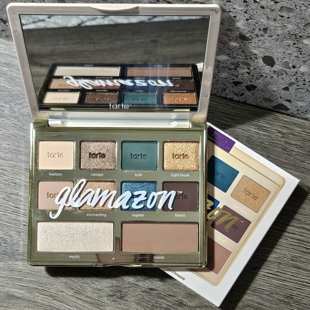 TARTE GLAMAZON Amazonian Clay Eyeshadow Palette NEW MSRP $49